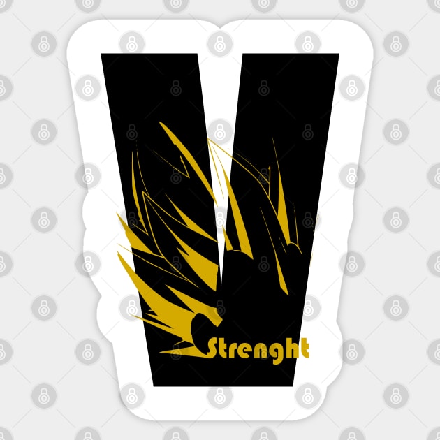 To be Strong Sticker by Kiyiya Designs